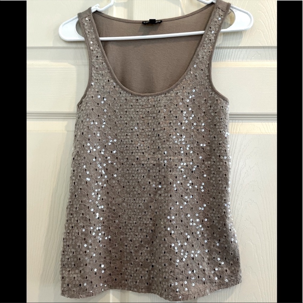 EXPRESS sparkle short sleeve top